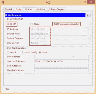 Konfigurasi DHCP Server dengan Cisco Packet Tracer